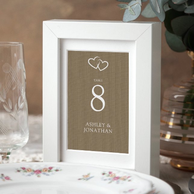Numéro De Table Élégant Moderne Éléments simples Mariage (Créateur téléchargé)