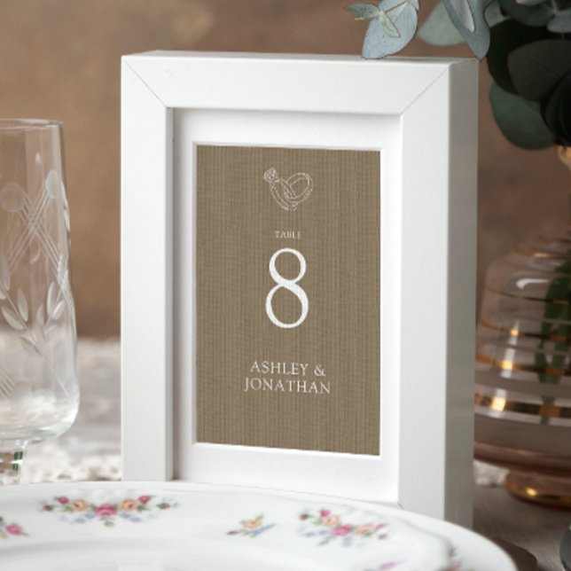 Numéro De Table Élégant Moderne Éléments simples Mariage (Créateur téléchargé)