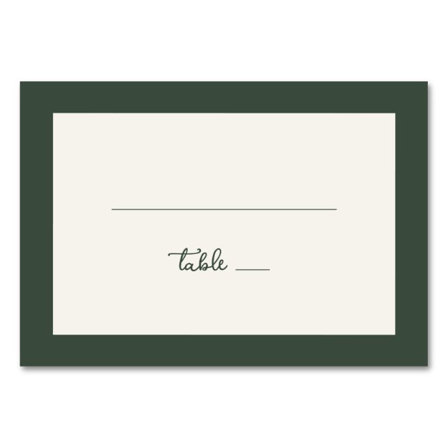 Numéro De Table Elegant Off-White Minimalist Lines (Devant)