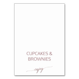 Numéro De Table Élégant Rose Gold Calligraphie Buffet Étiquettes a