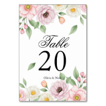 Élégant Table de Mariage de Jardin Botanique Rose