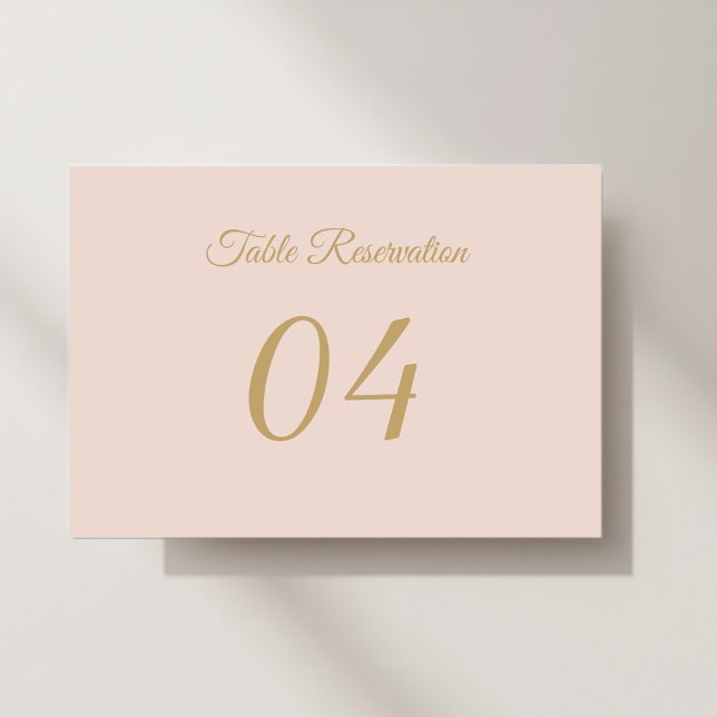 Numéro De Table Elegant  wedding placeholder (Créateur téléchargé)