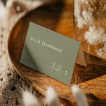 Numéro De Table Elégante moderne sauge vert mariage<br><div class="desc">Une typographie moderne et une couleur verte sage tendance pour votre papeterie mariage : choisissez cette suite de mariage simple et élégante. Entièrement personnalisable : vous pouvez modifier l'arrière - plan ainsi que la couleur du texte comme vous le souhaitez. NB : ce sont des cartes plates, vous devrez les...</div>