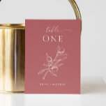 Numéro De Table Elégante olive. Vale rose délicate mariage italien<br><div class="desc">Délicat mariage italien botanique Numéro de table avec élégant rameau d'olivier en vale rose,  rose terre cuite,  Fuzzy Wuzzy couleurs Brown. Convient pour mariage méditerranéen.</div>
