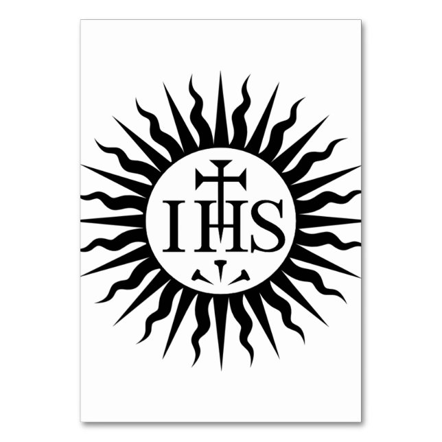 Numéro De Table Emblème de la Compagnie de Jésus Monogramme (Par défaut)