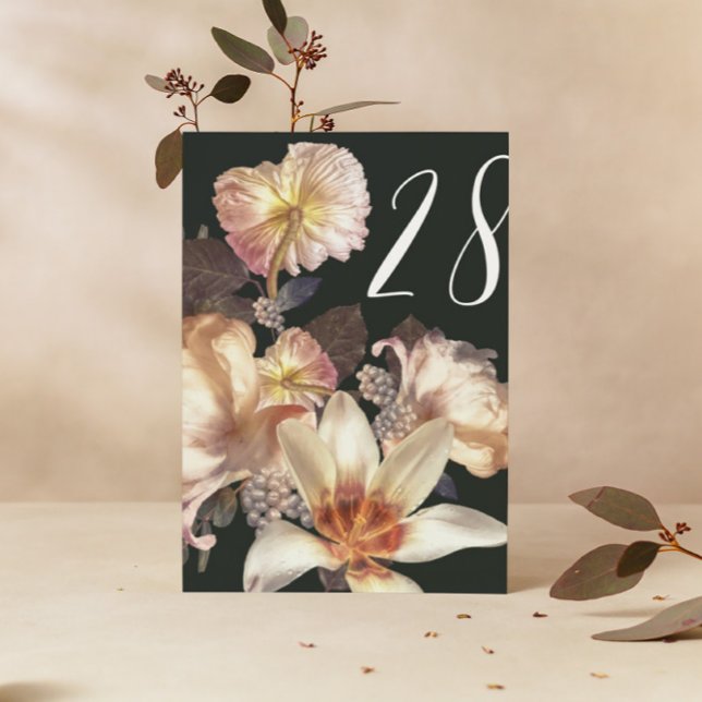 Numéro de table Emerald Antique Vintage (Créateur téléchargé)