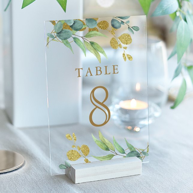 Numéro de table en acrylique pour mariage avec bra (Créateur téléchargé)