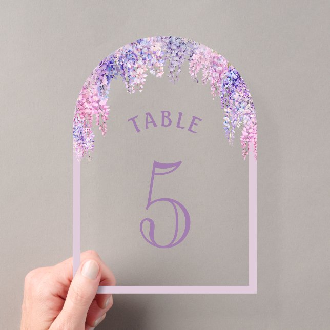 Numéro de table en acrylique pour première communi (In situ (ordinateur de poche))
