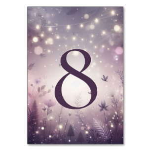Numéro De Table Enchantement Starlit dans le Mariage Bloom