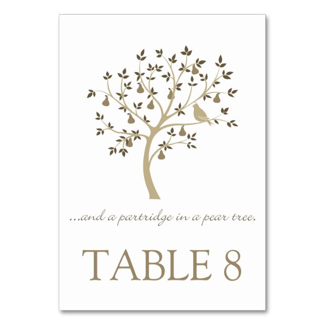 Numéro De Table Et un perdrix dans un poirier (Par défaut)