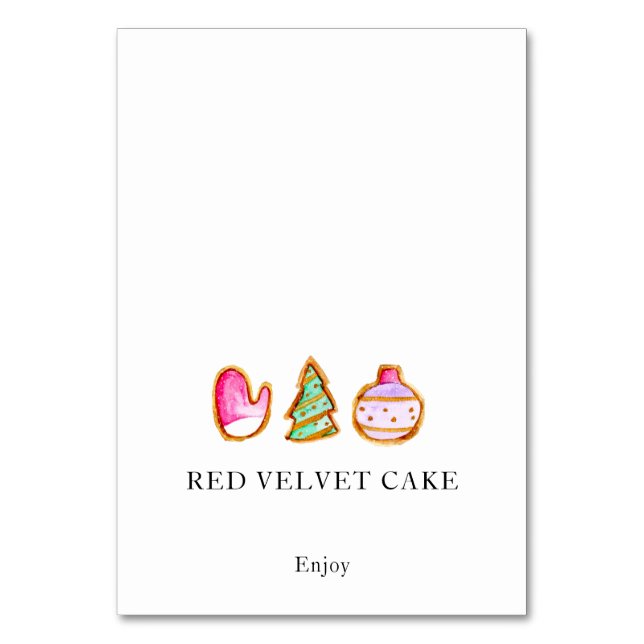 Numéro De Table Étiquette alimentaire de Noël Cuisine de Noël Écha (Par défaut)