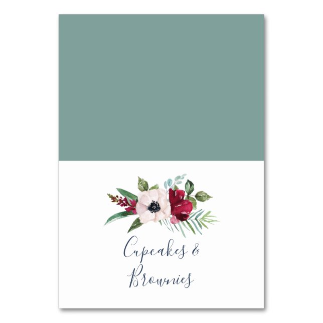 Numéro De Table Étiquettes de buffet de la brise tropicale (Par défaut)