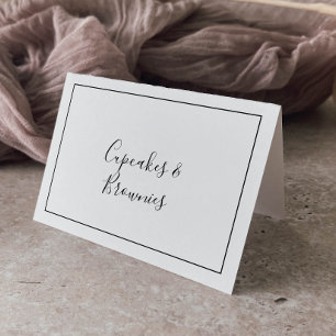 Numéro De Table Étiquettes minimalistes de buffet