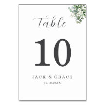 Eucalyptus aquarelle Rustic Greenery Mariage