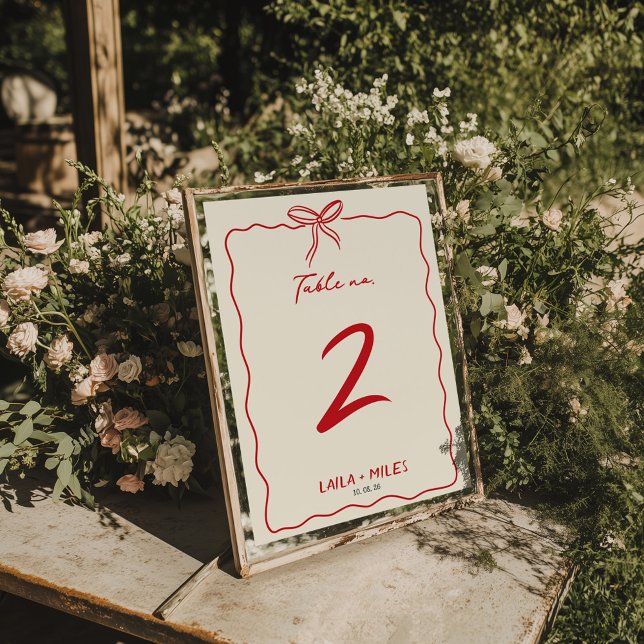 Numéro De Table Événement de mariage fantaisiste dessiné à la main (Créateur téléchargé)