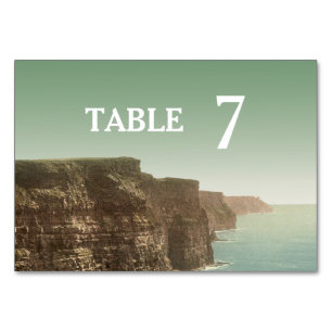 Numéro De Table Falaises irlandaises de mariage du nombre de