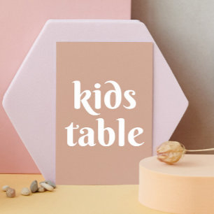 Numéro De Table Fard à joues rose pâle mariage simple minimaliste 