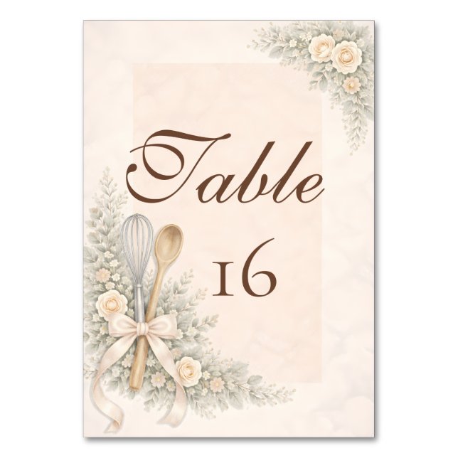 Numéro De Table Fée des Fours : Baby Shower Rustique Champêtre (Par défaut)