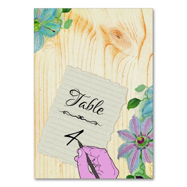 Numéro De Table Feuille de papier (Par défaut)