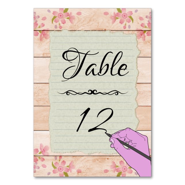 Numéro De Table Feuille de papier (Par défaut)