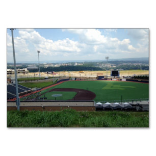 Numéro De Table Fiche de lecture du terrain de baseball pour adult