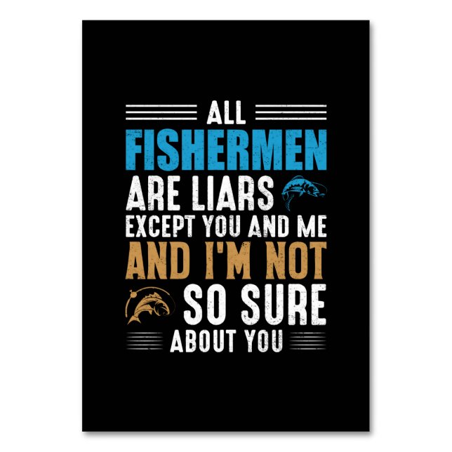 Numéro De Table Fishing Art All Fisherman (Par défaut)