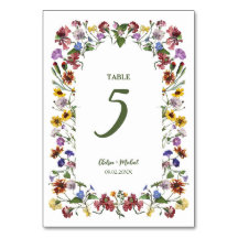 Fleur sauvage Frame Rustic Boho Mariage