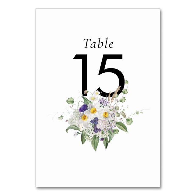 Numéro De Table Fleurs d'été Psy Green (Par défaut)