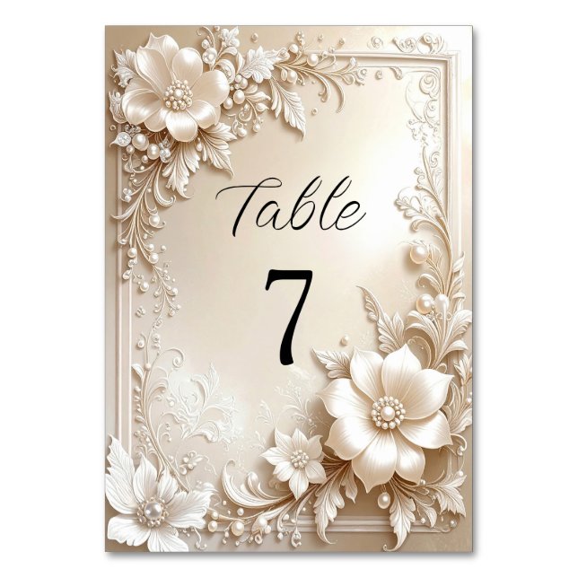 Numéro de table Fleurs d'Ivoire (Par défaut)