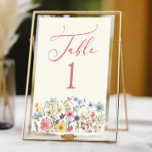 Numéro De Table Fleurs sauvages fleurs sauvages Fête du jardin fle<br><div class="desc">C'est un Fleur sauvage Fleurs sauvages Jardin Floral Numéro de Table!</div>