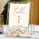 Numéro De Table Fleurs sauvages fleurs sauvages Jardin Floral Mari<br><div class="desc">C'est un Fleur sauvage Fleurs Fleurs Fleurs Fleurs Florales Numéro de Table de Mariage de Jardin !</div>
