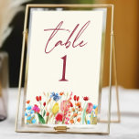 Numéro De Table Fleurs sauvages fleurs sauvages Jardin Floral Mari<br><div class="desc">C'est un Fleur sauvage Fleurs Fleurs Fleurs Fleurs Florales Numéro de Table de Mariage de Jardin !</div>