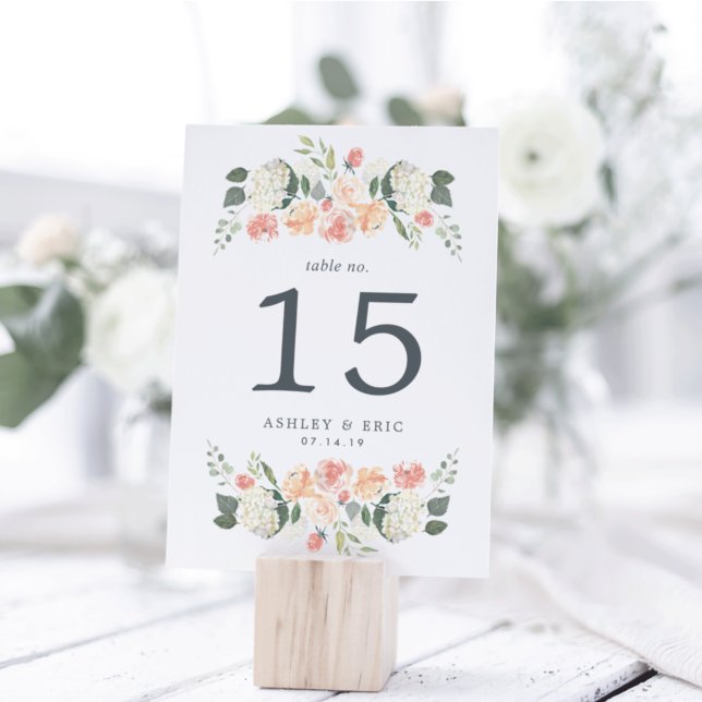 Numéro de table floral de la Saint-Jean (Créateur téléchargé)