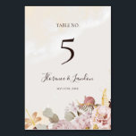 Numéro De Table Floral flush moderne | Numéro de tableau aquarelle<br><div class="desc">Ce fleuron moderne | aquarelle numéro de table est parfait pour votre élégant boho luxe rose or, sauge vert, rose vif mariage. Le design se compose d'un cadre en feuille d'or ou d'un bouquet avec une tourbe rustique de printemps de pêche rouge, une fleur succulente à l'aquarelle géante classique, une...</div>