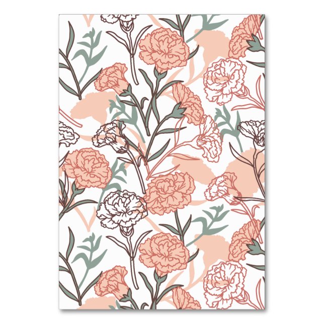 Numéro De Table Flore inspirée par la nature : Motif de fleurs de  (Par défaut)