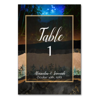 Numéro De Table Forêt