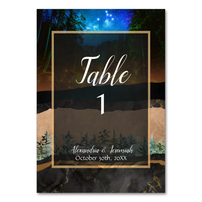 Numéro De Table Forêt (Par défaut)