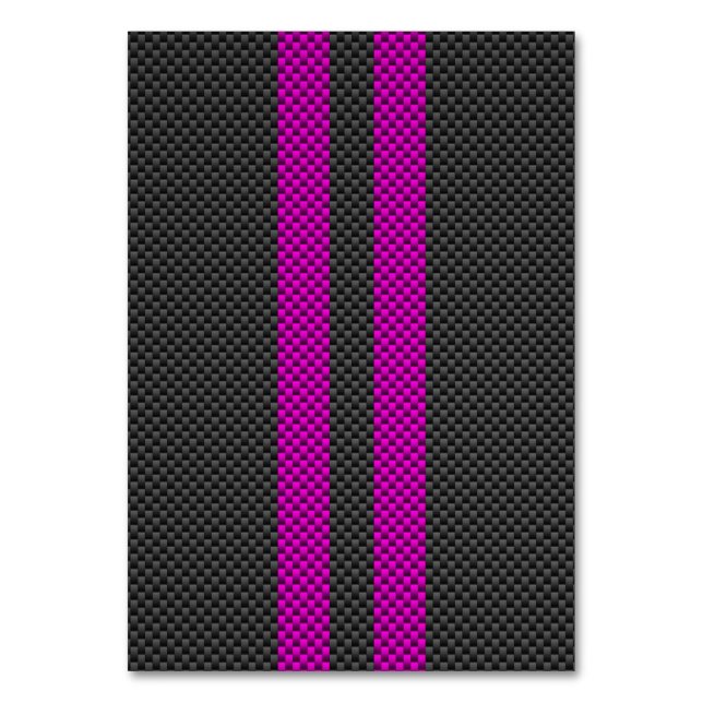 Numéro De Table Frappes de course rose Fuchsia en fibre de carbone (Par défaut)