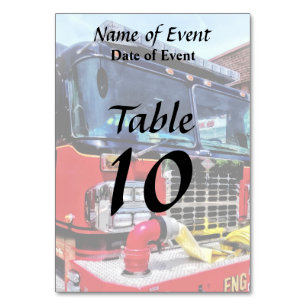 Numéro De Table Front de camion
