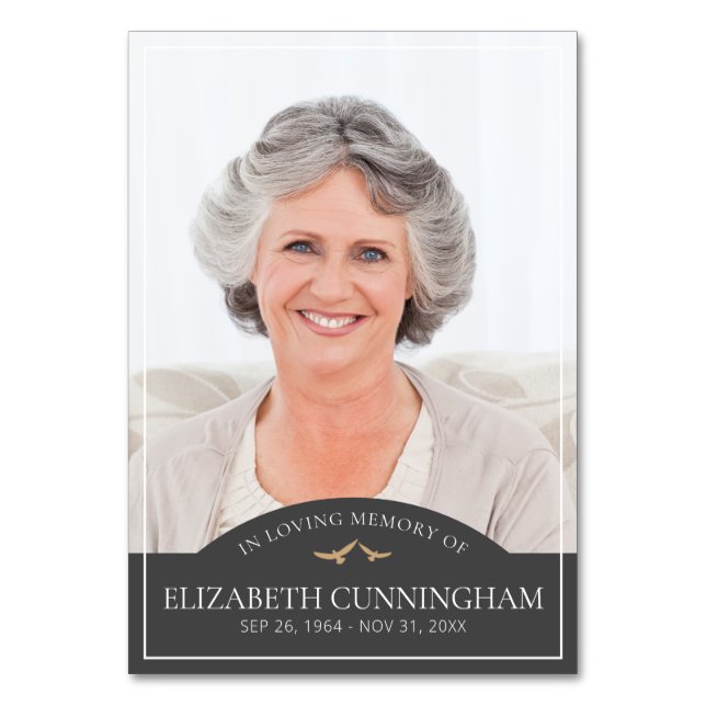 Numéro De Table Funérailles commémoratives Oiseaux classiques Phot (Par défaut)