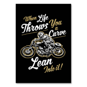 Numéro De Table Funny Biker Citations Sarcastic Motorcycle Rider C