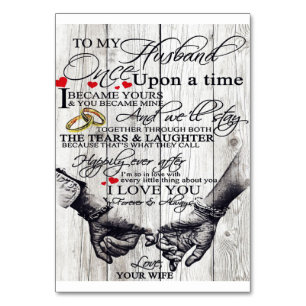 Numéro De Table Funny Quotes Gift for Husband