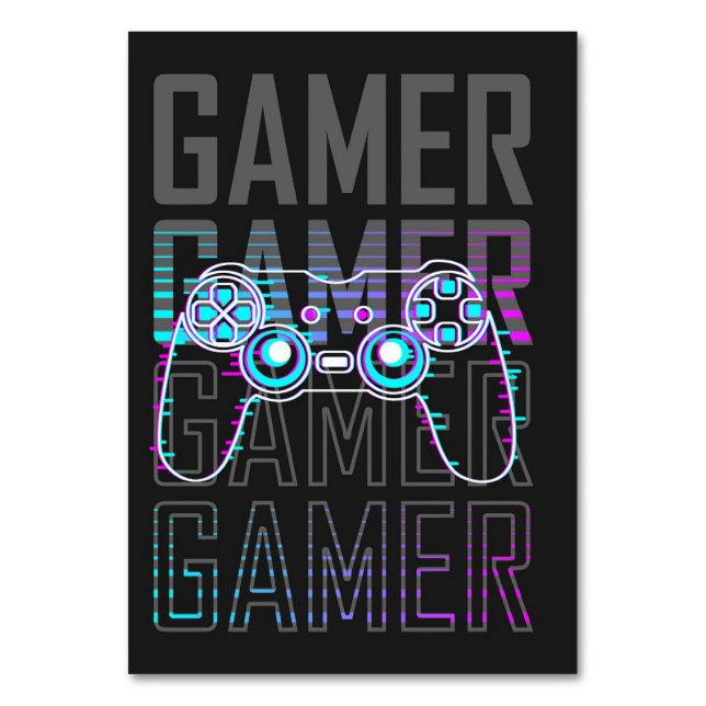 Numéro De Table Gamer With Controller (Par défaut)