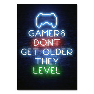 Numéro De Table Gamers Do Not Get Older