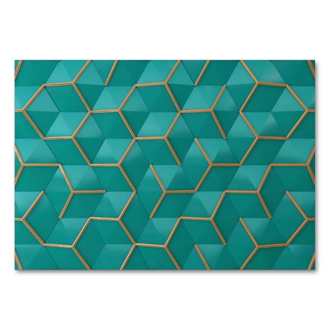 Numéro De Table géométrique (Devant)