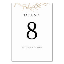 Gold Botanical Floral Moderne Minimal