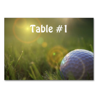 Numéro De Table Golf le jour du soleil