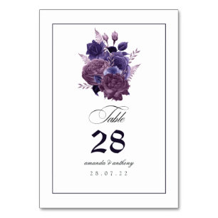 Numéro De Table Gothique vintage