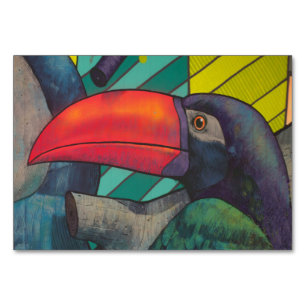 Numéro De Table Graffiti Toucan coloré