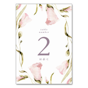 Numéro De Table Grand Fleur sauvage de printemps Boho Pampas Maria